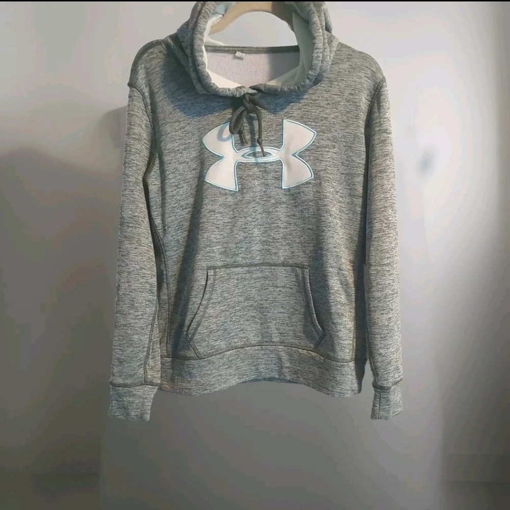 Under Armour Hoodie M Spacedye Green Spacedye L embroidered logo